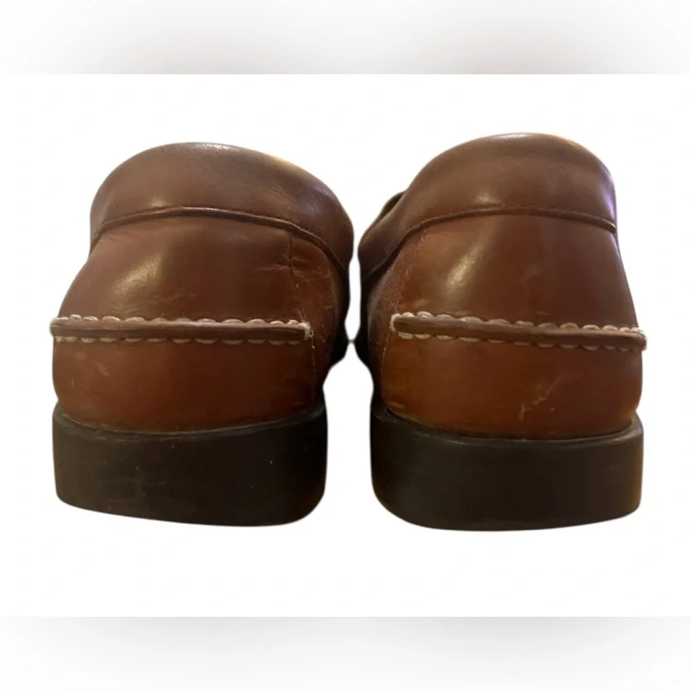 CHAP’S- Tan Leather Tassel Loafers